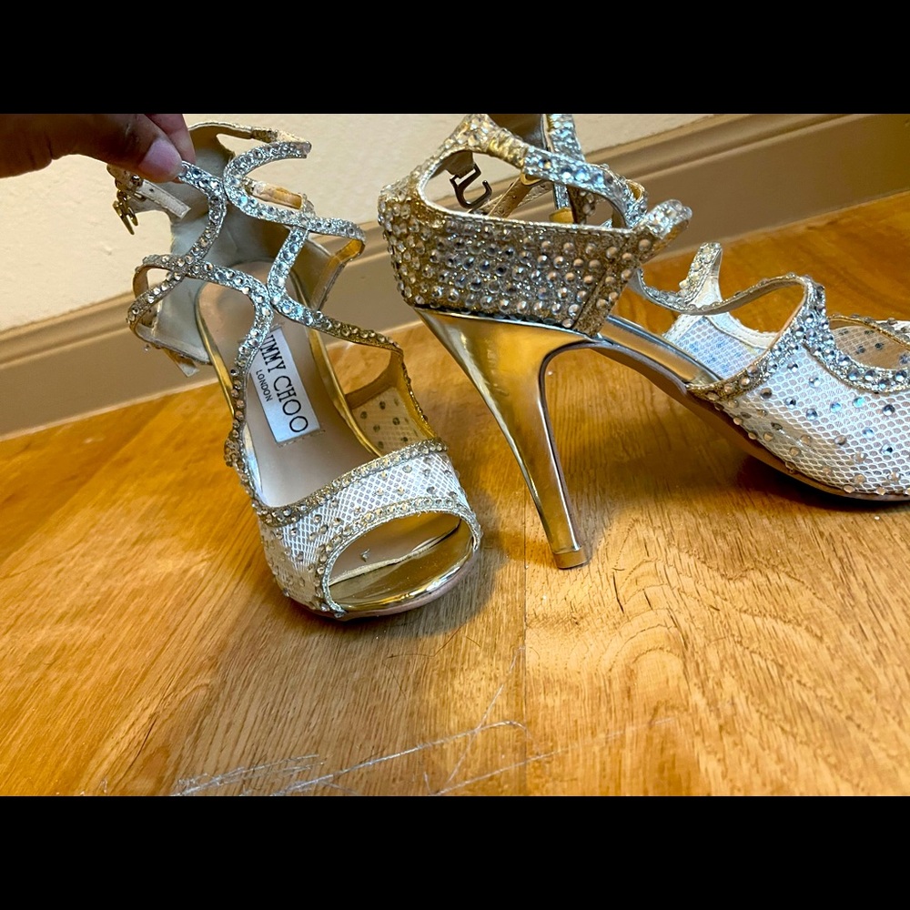 3in. Bedazzled heels. Perfect for formal event sz8